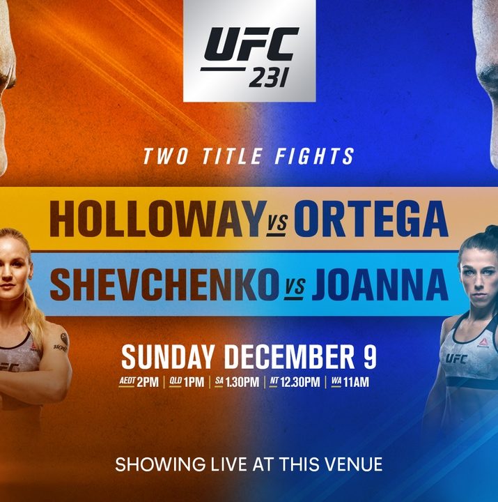 UFC 231: HOLLOWAY VS. ORTEGA
